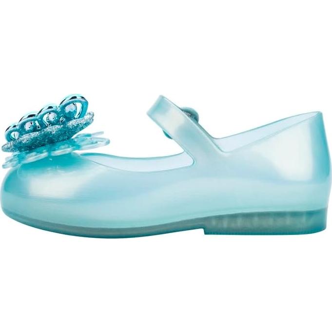 Bailarinas Mini Melissa Sweet Love Fly Azul Perla 20x12cm