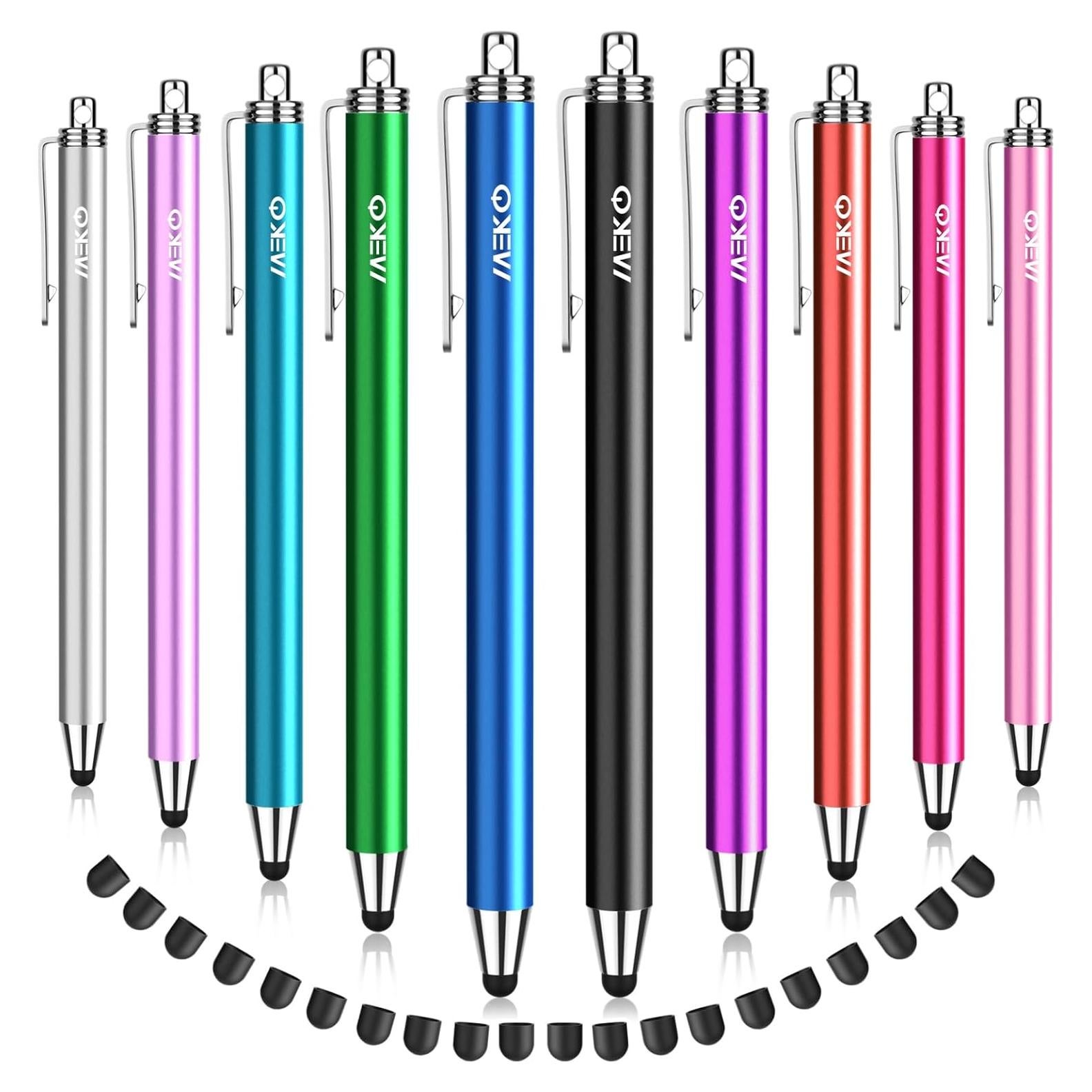 Bolígrafos Stylus MEKO 10 Piezas con 20 Puntas Reemplazo