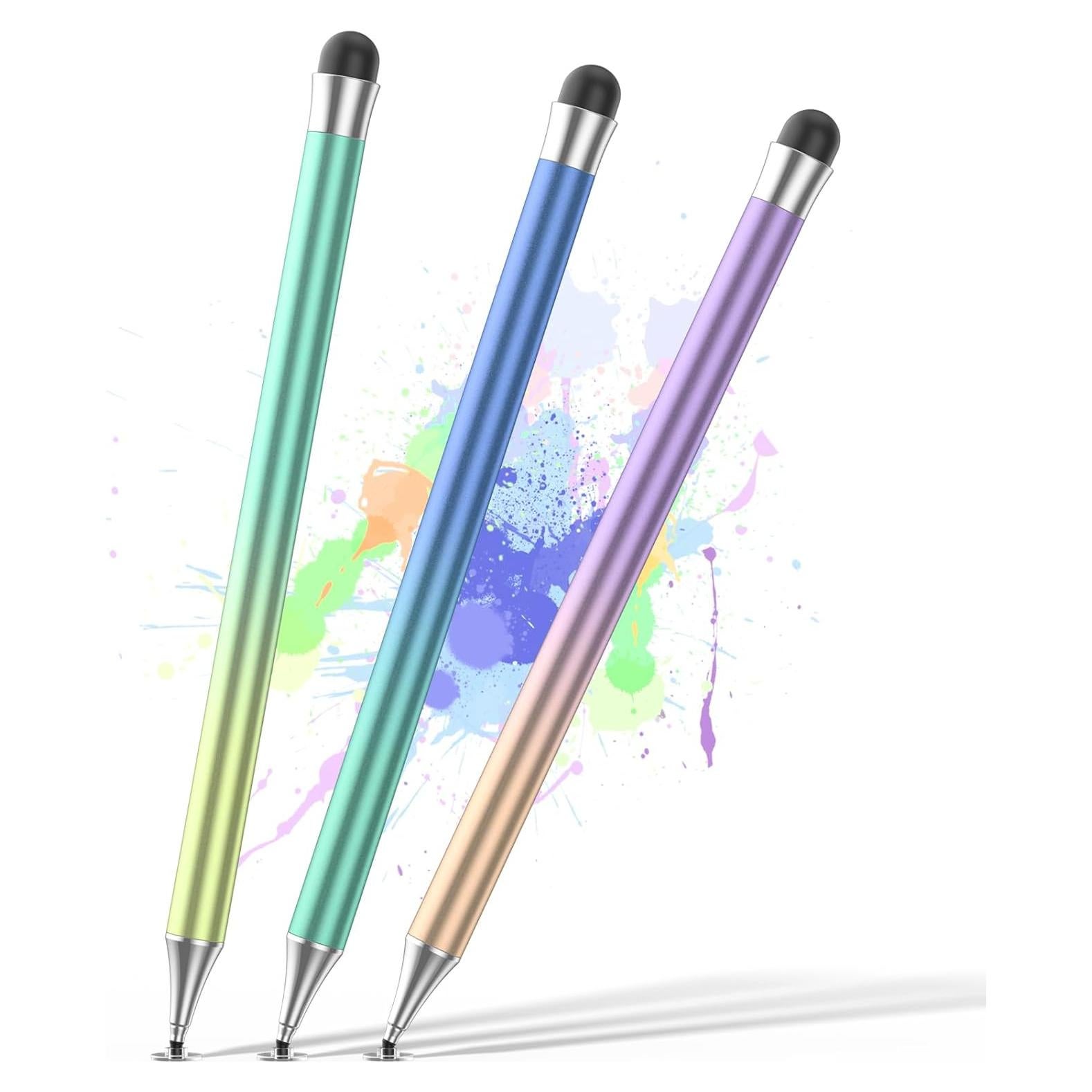 Lápices Stylus Coloridos OOCLCURFUL para Pantallas Táctiles - 3 Pcs