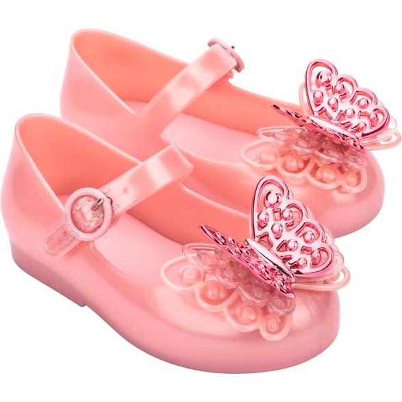 Bailarinas Mini Melissa Sweet Love Fly Rosa Perla 20x12cm