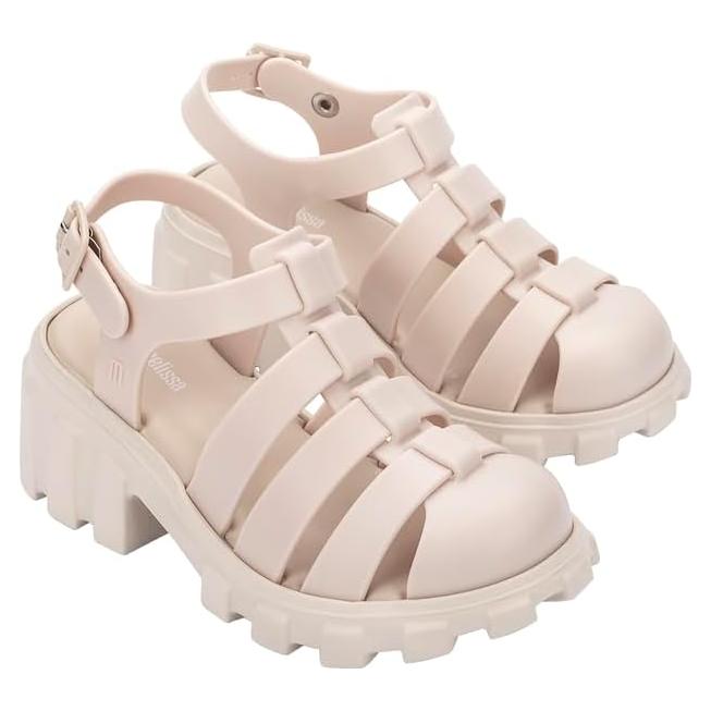 Sandalias Mini Melissa Megan Plataforma Niña 11 Beige