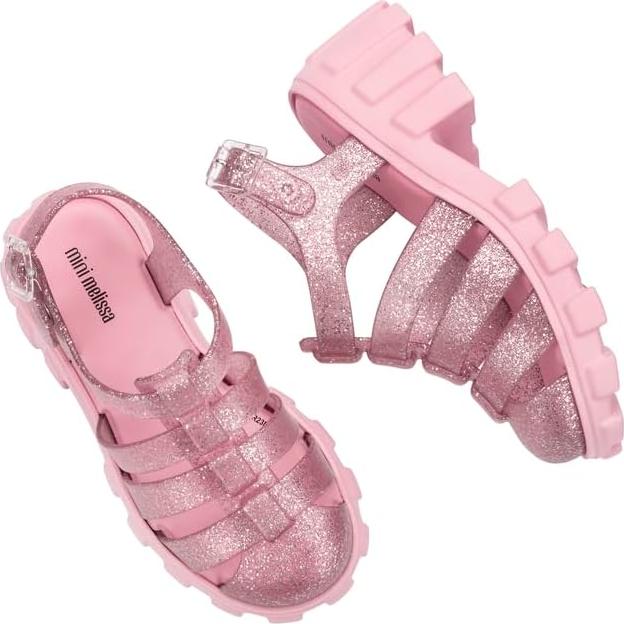 Sandalias de Plataforma Mini Melissa Megan Niñas Rosa