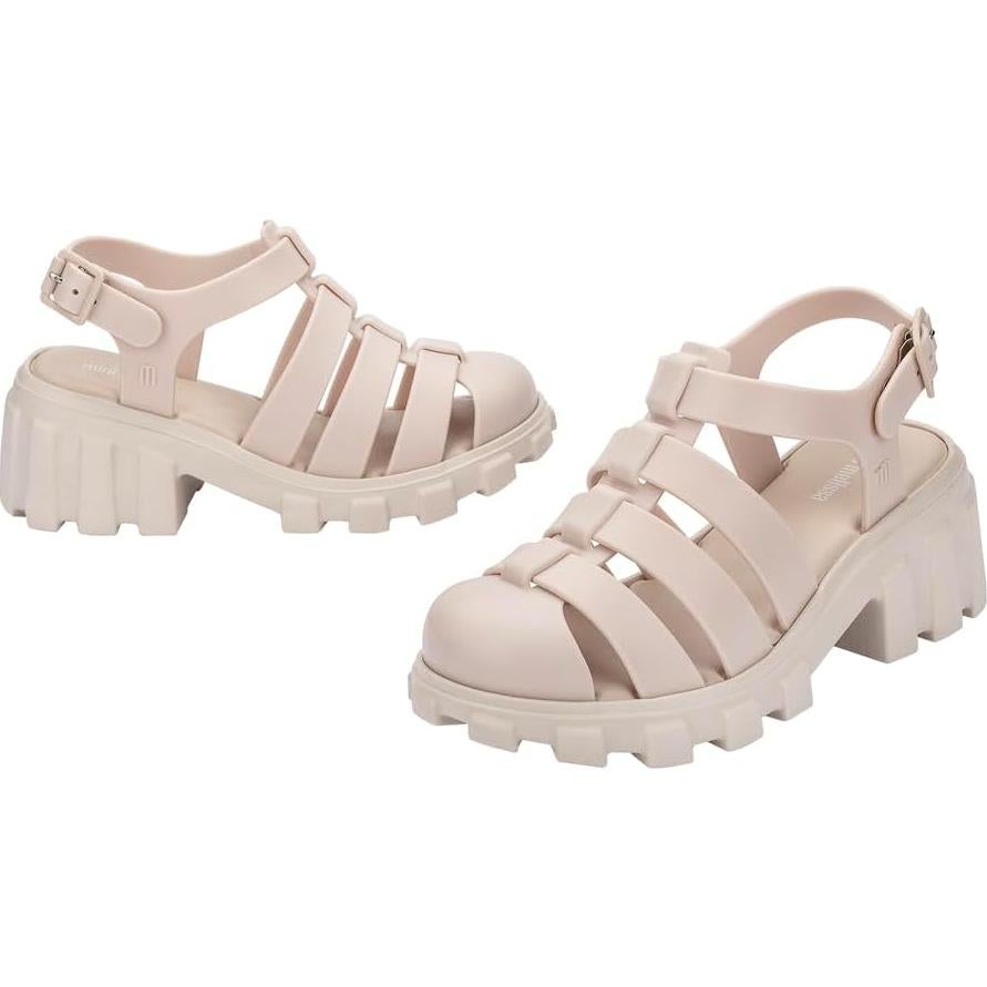 Sandalias Plataforma Mini Melissa Megan Niña 19.5x8.8cm Beige