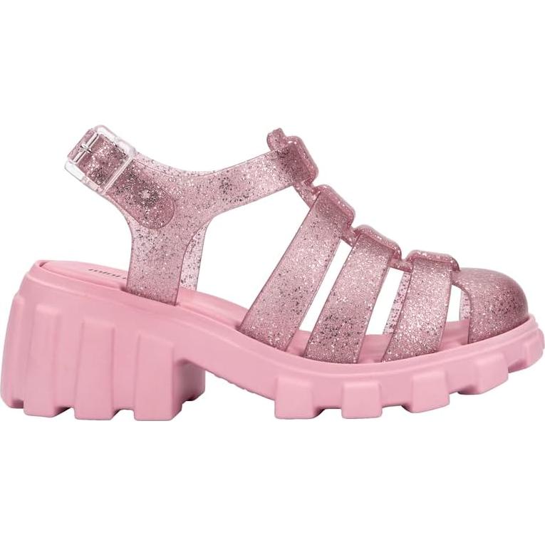 Sandalias Mini Melissa Megan para Niñas Rosa Brillante