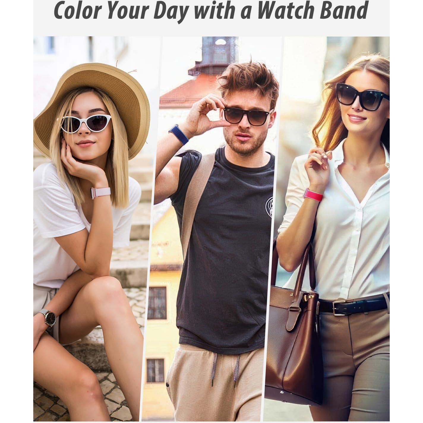 Banda Deportiva de Nailon Sunnywoo para Apple Watch 38-49mm