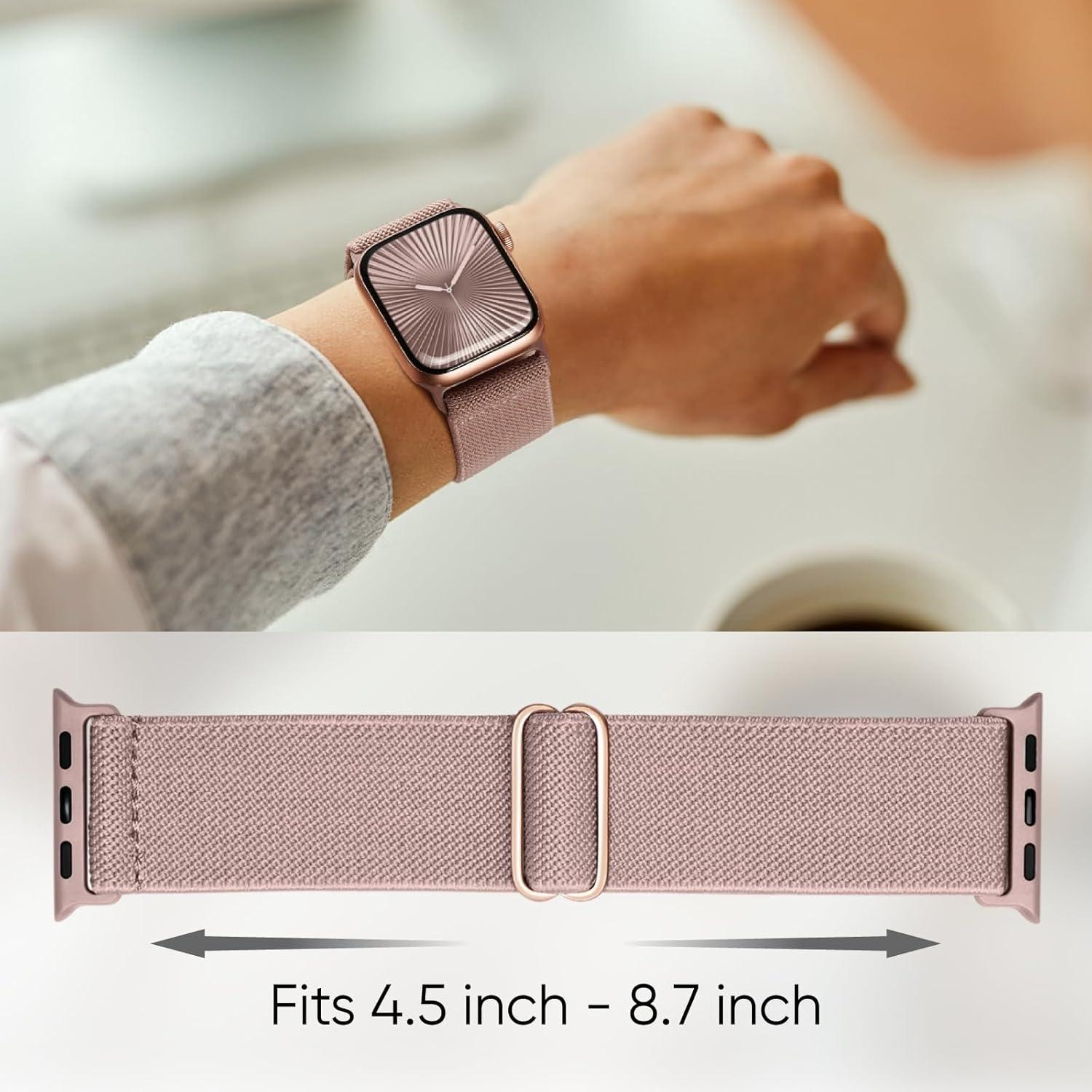 Paquete de 8 bandas elásticas Knossen para Apple Watch 38-49mm