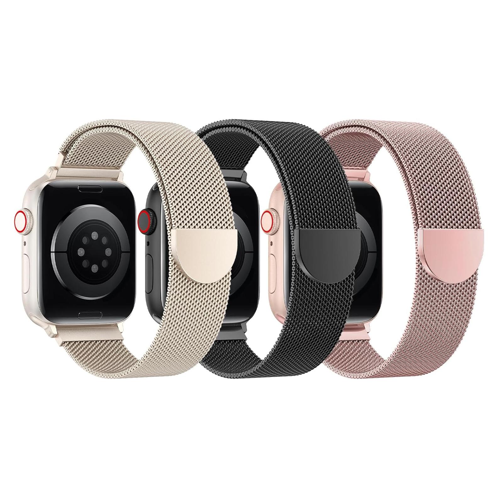 Correa Magnética de Acero Inoxidable BELONGME para Apple Watch 38-49mm