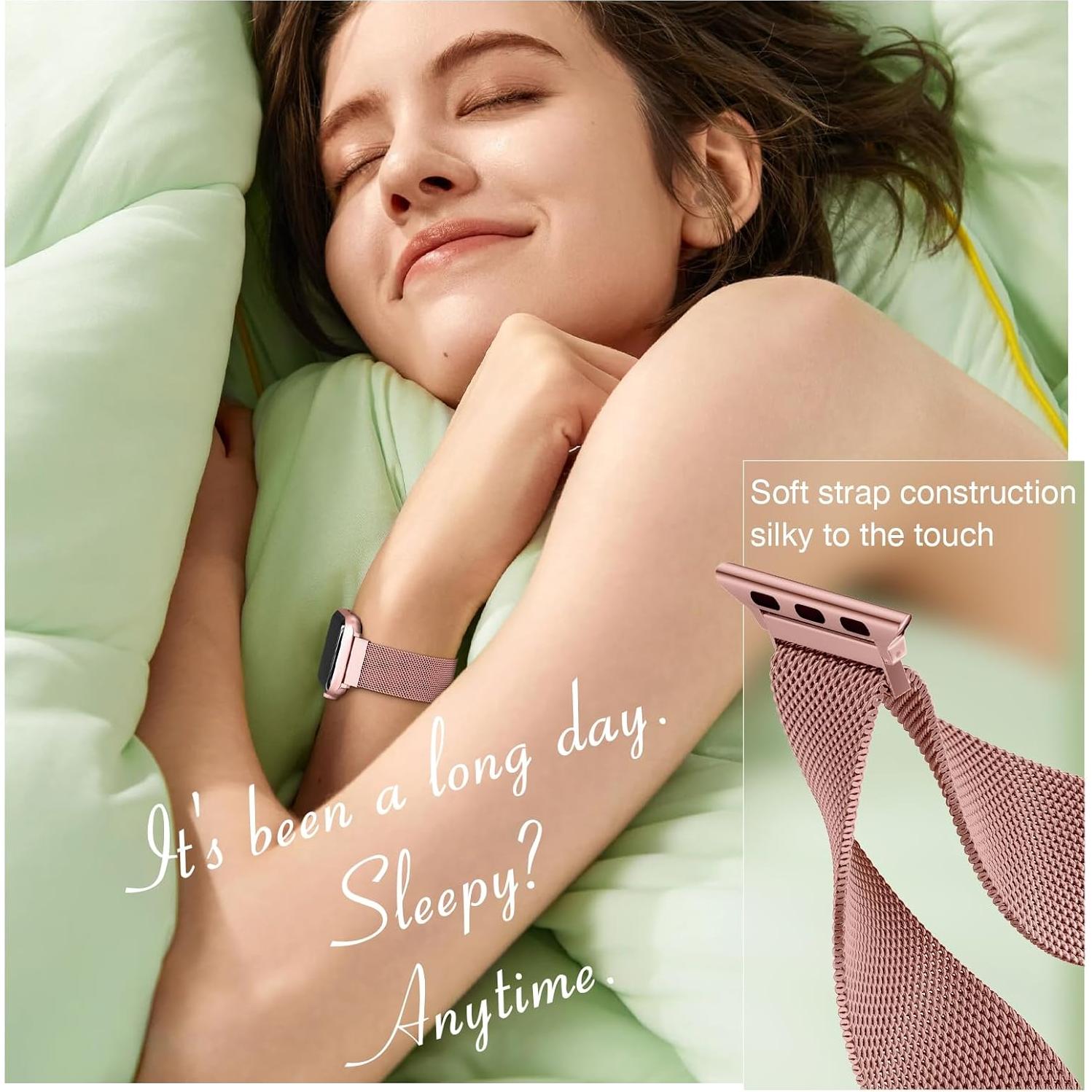 Correa Magnética de Acero Inoxidable BELONGME para Apple Watch 38-49mm