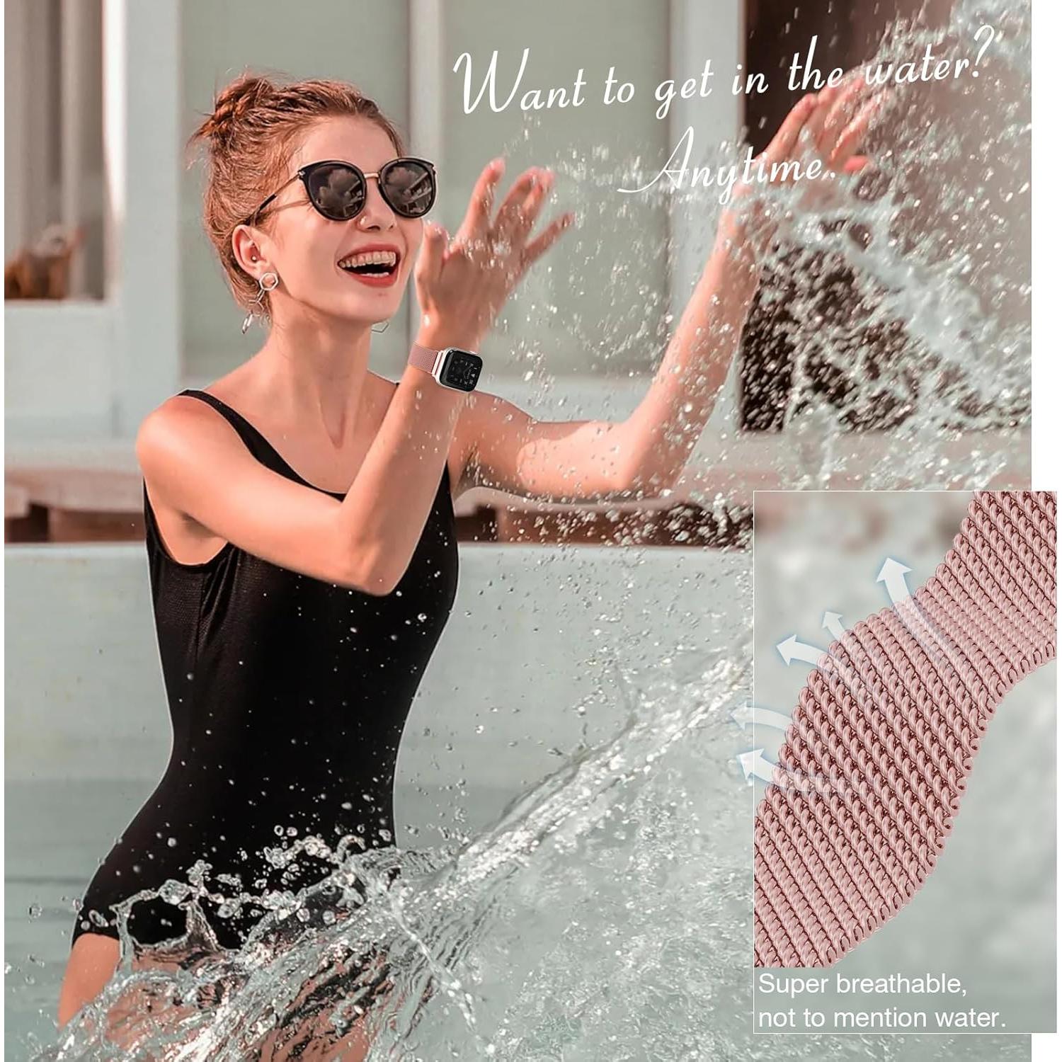 Correa Magnética de Acero Inoxidable BELONGME para Apple Watch 38-49mm