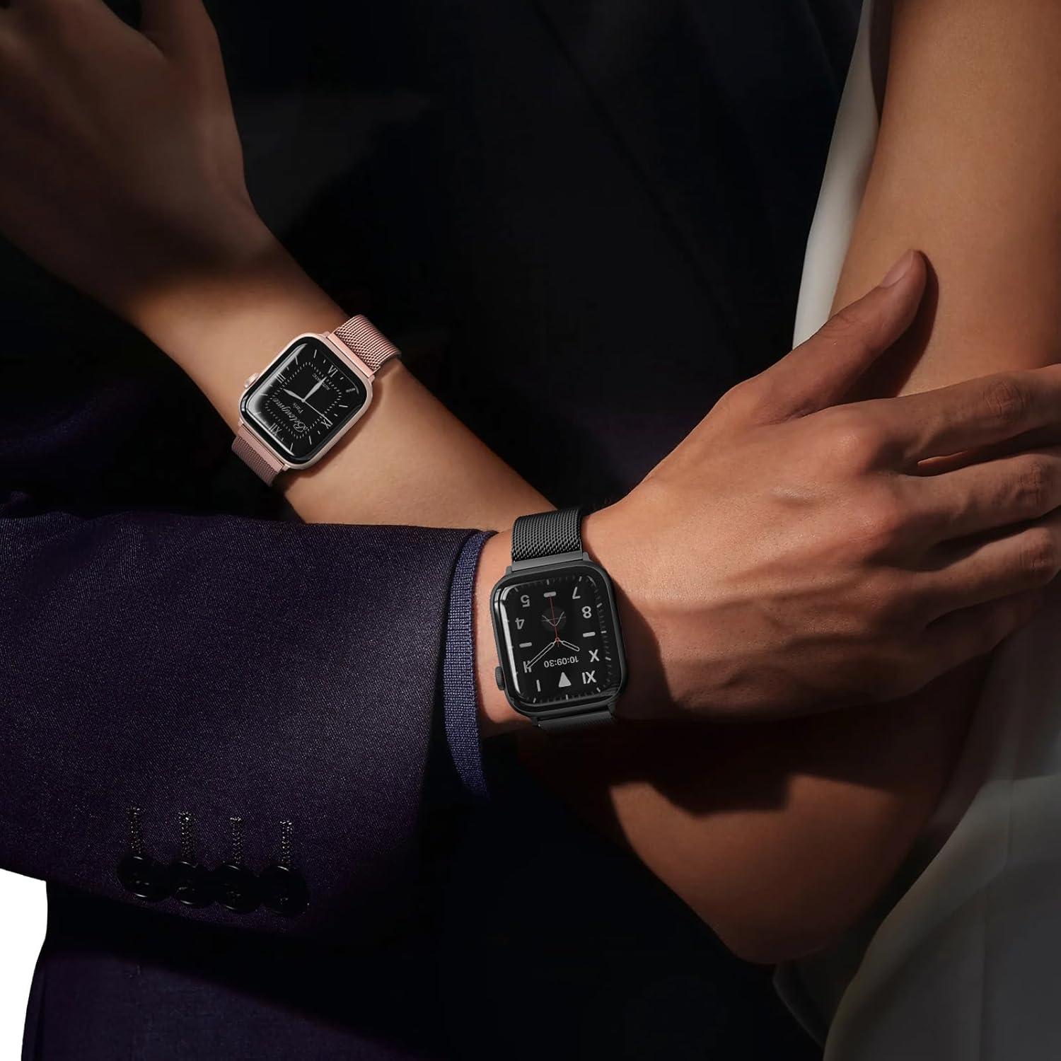 Correa Magnética de Acero Inoxidable BELONGME para Apple Watch 38-49mm