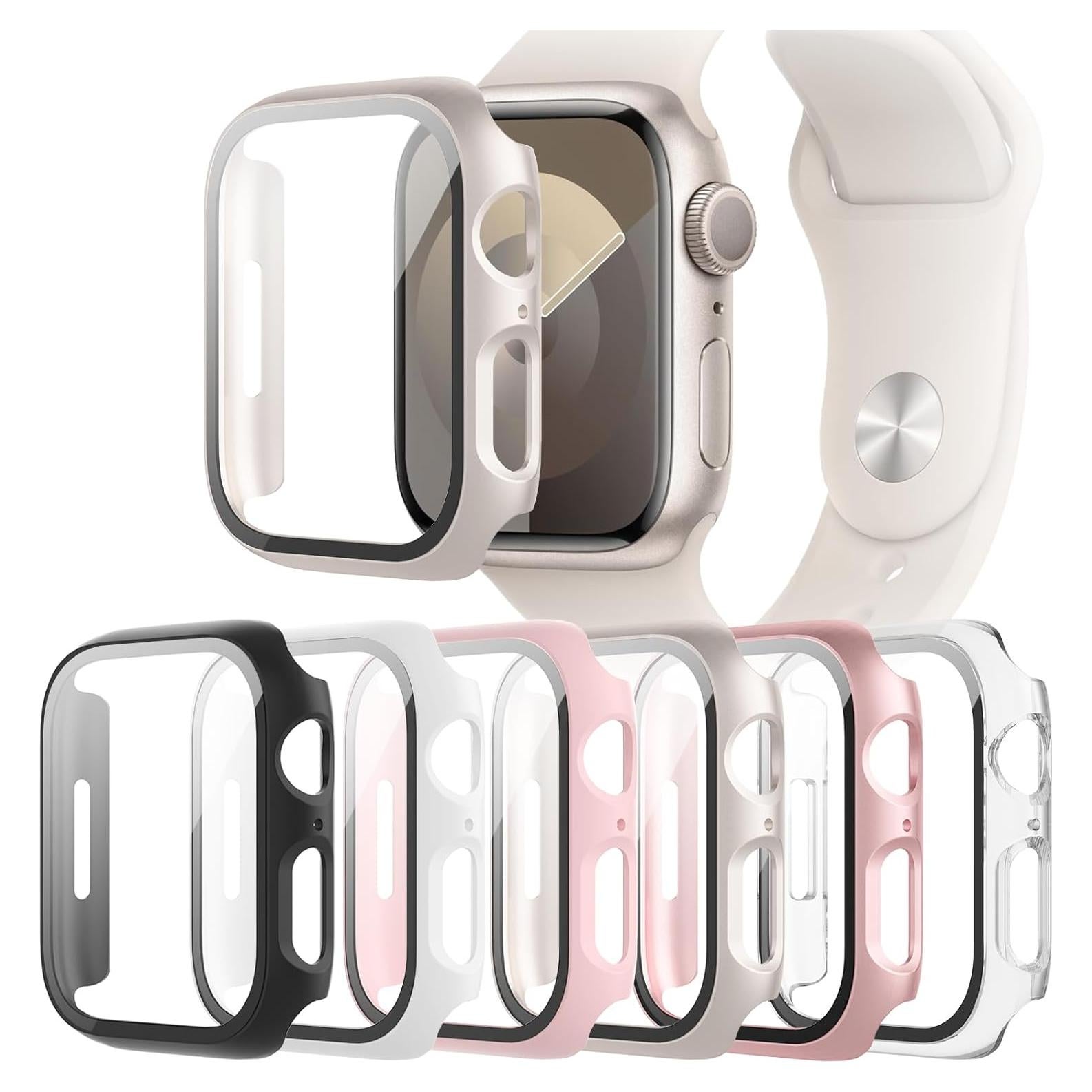 Funda QCKANLJ para Apple Watch 40mm Series 6/5/4/SE - 6 Piezas