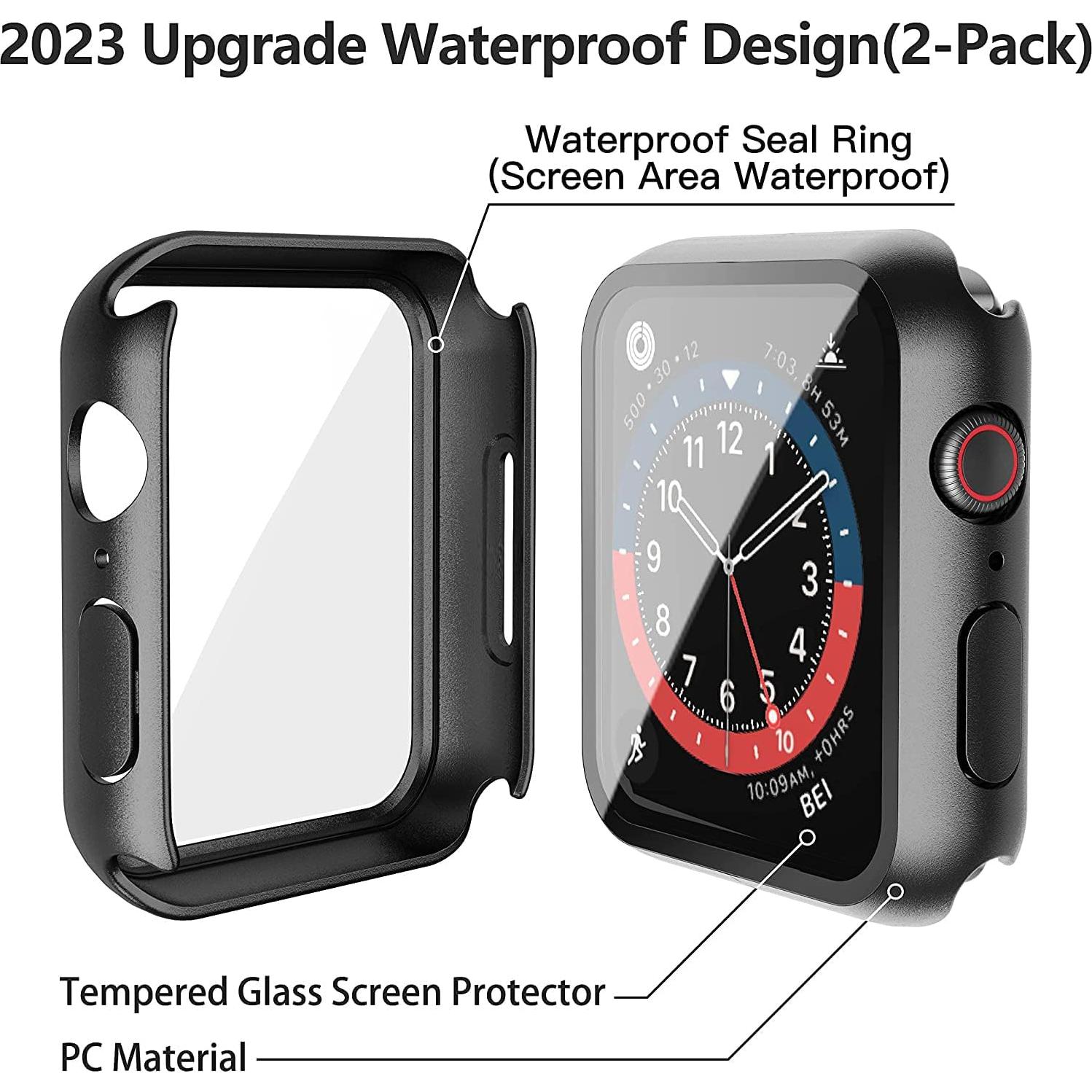 Funda Dura Impermeable Misxi para Apple Watch 40mm - 2 Pack