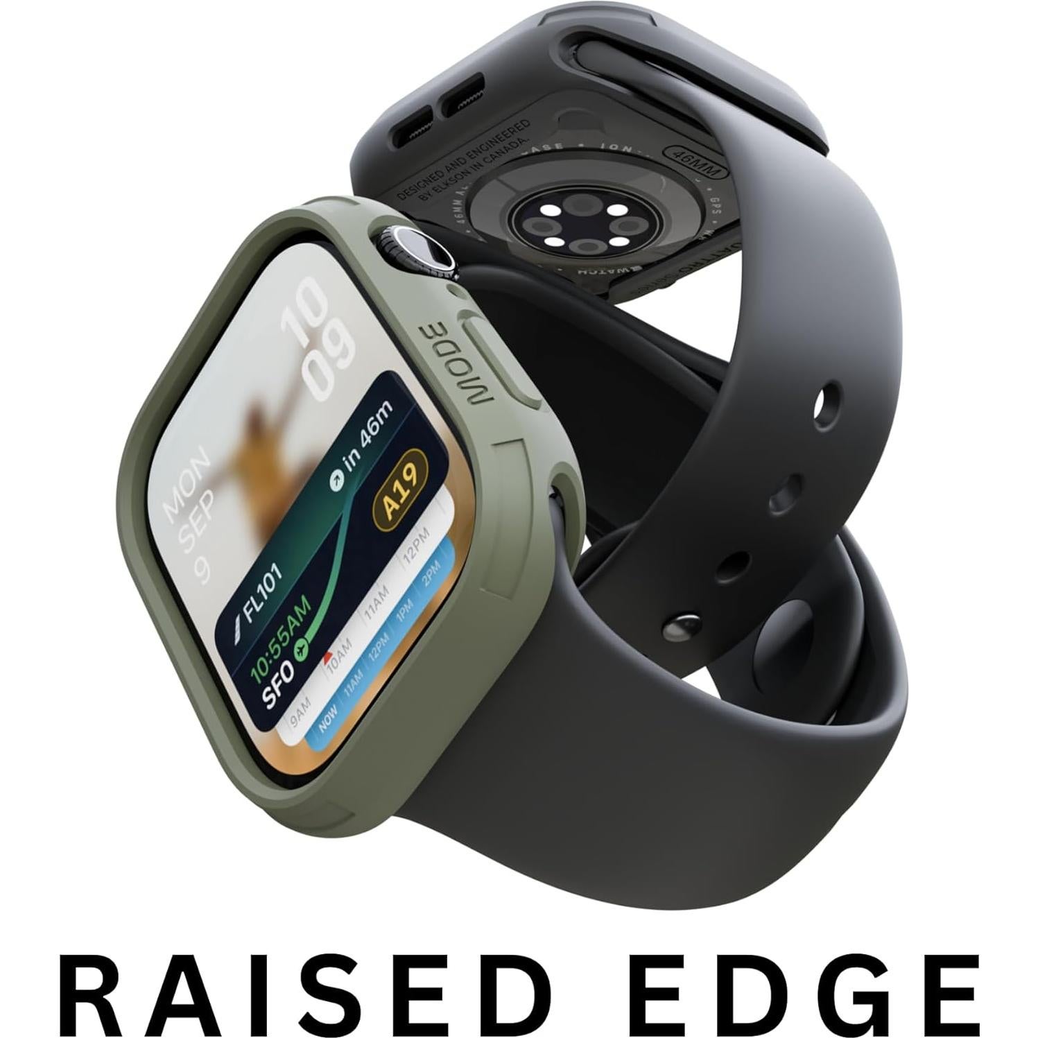 Funda Bumper Elkson para Apple Watch 46mm Serie Quattro Negra