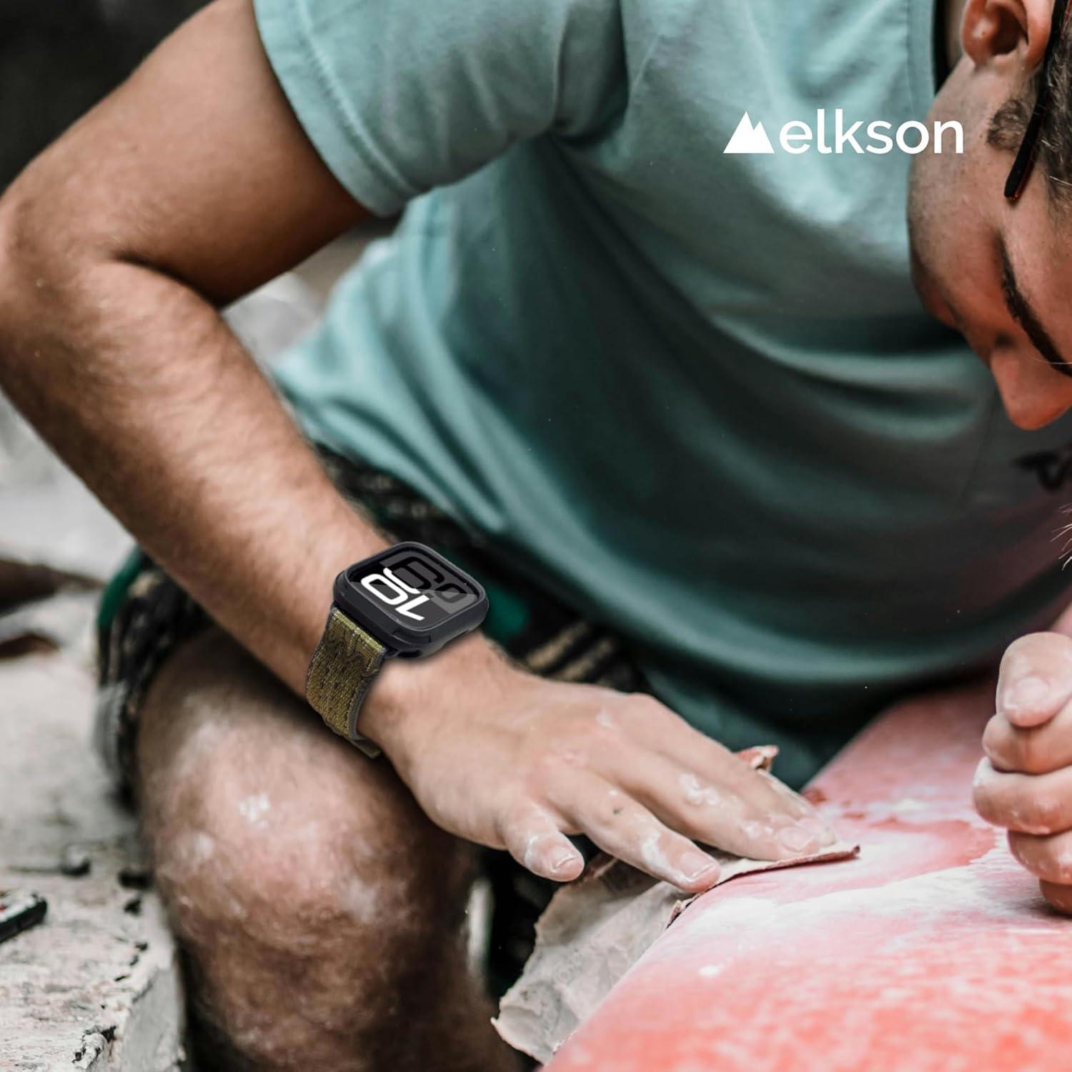 Funda Bumper Elkson para Apple Watch 46mm Serie Quattro Negra