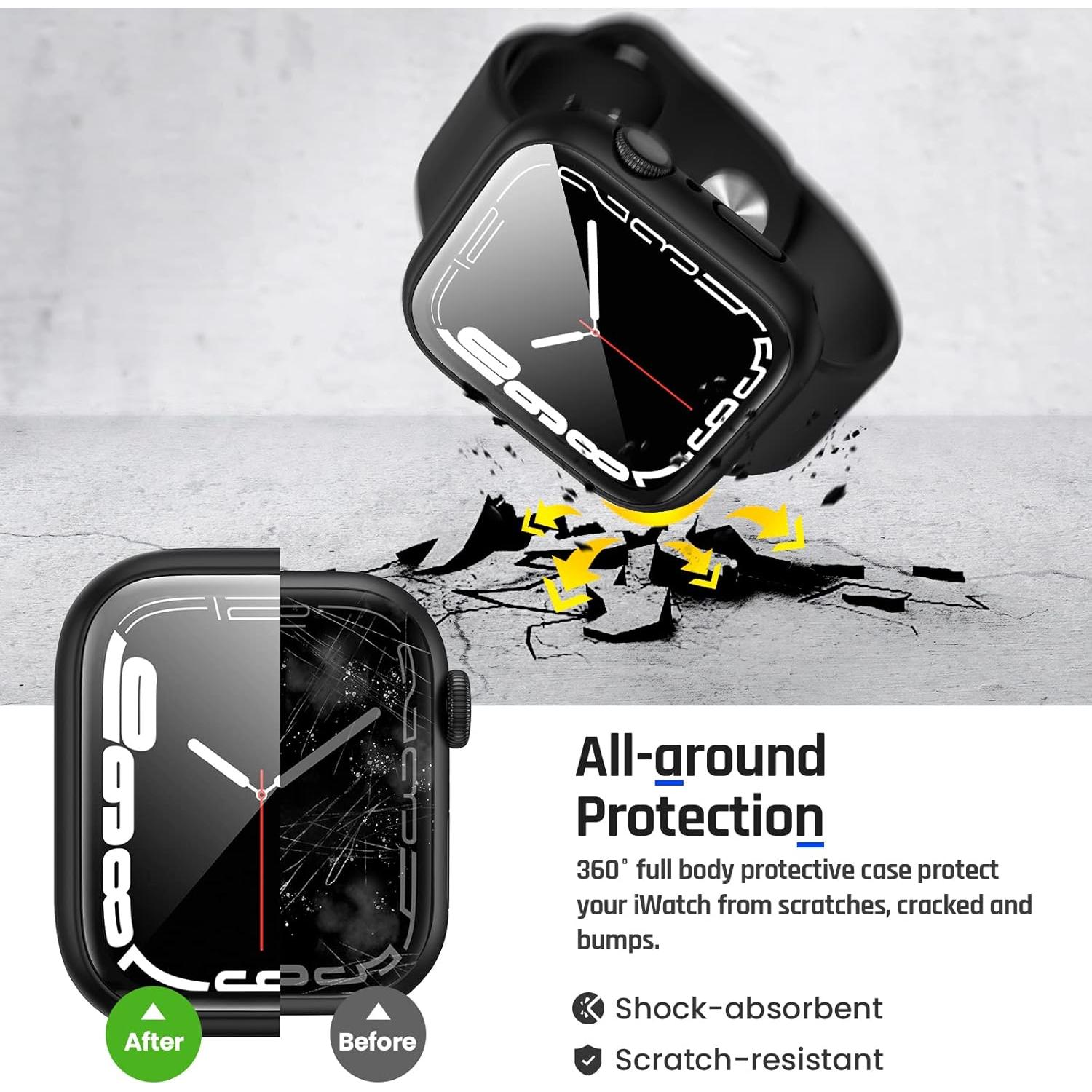 Funda Impermeable 2 en 1 Goton para Apple Watch 45mm - Protector Pantalla