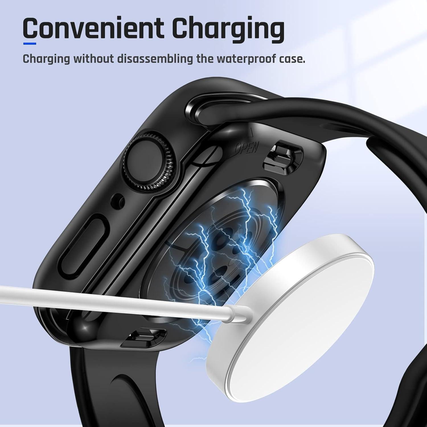 Funda Impermeable 2 en 1 Goton para Apple Watch 45mm - Protector Pantalla