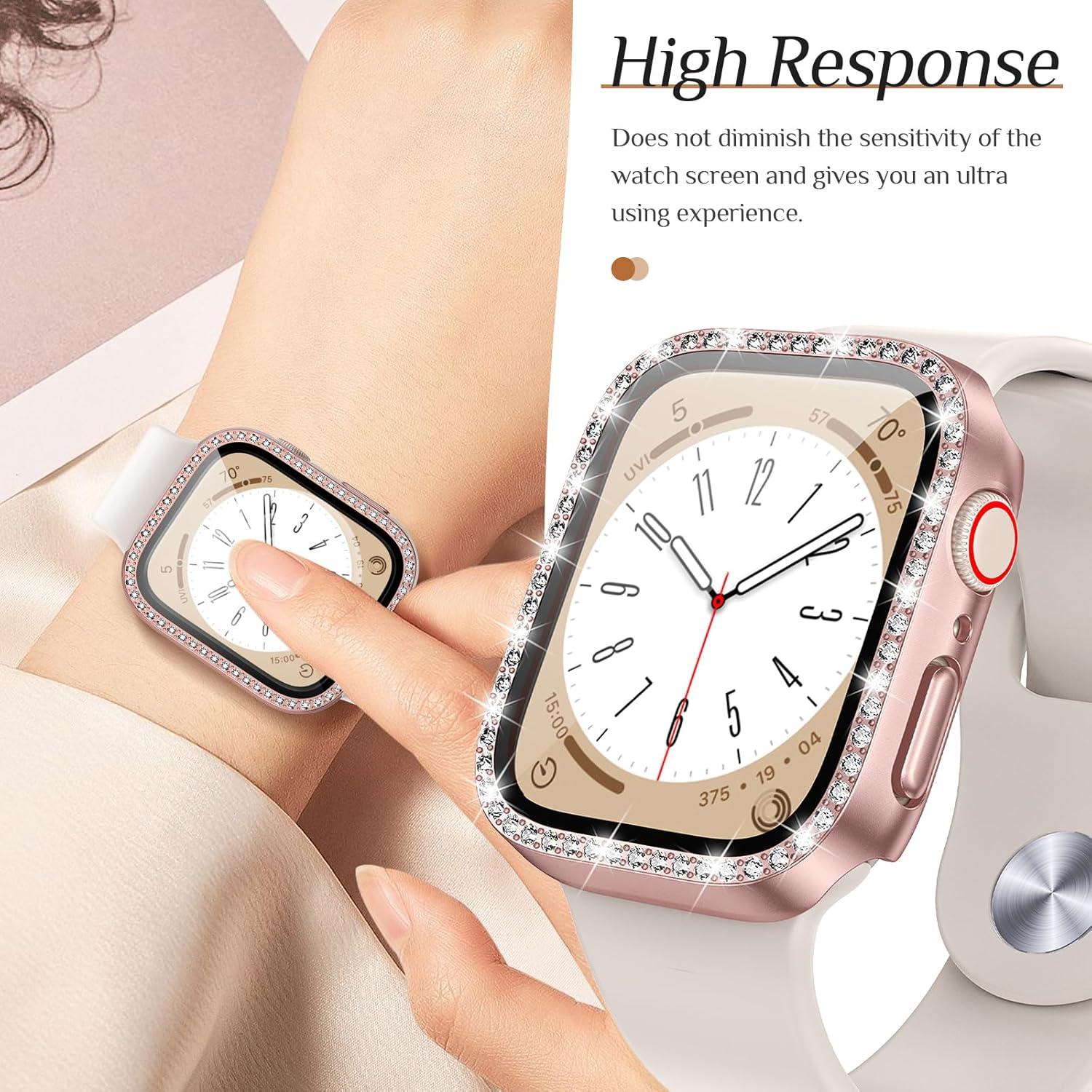 Goton Funda Brillante para Apple Watch 40mm SE Series 6 5 4