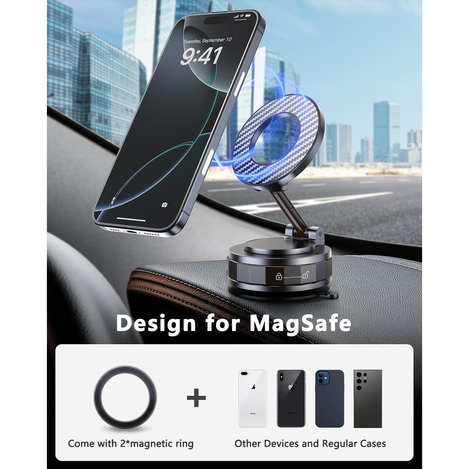 Soporte Magnético para Teléfono de Coche Vipcase S7 - 360° Ajustable