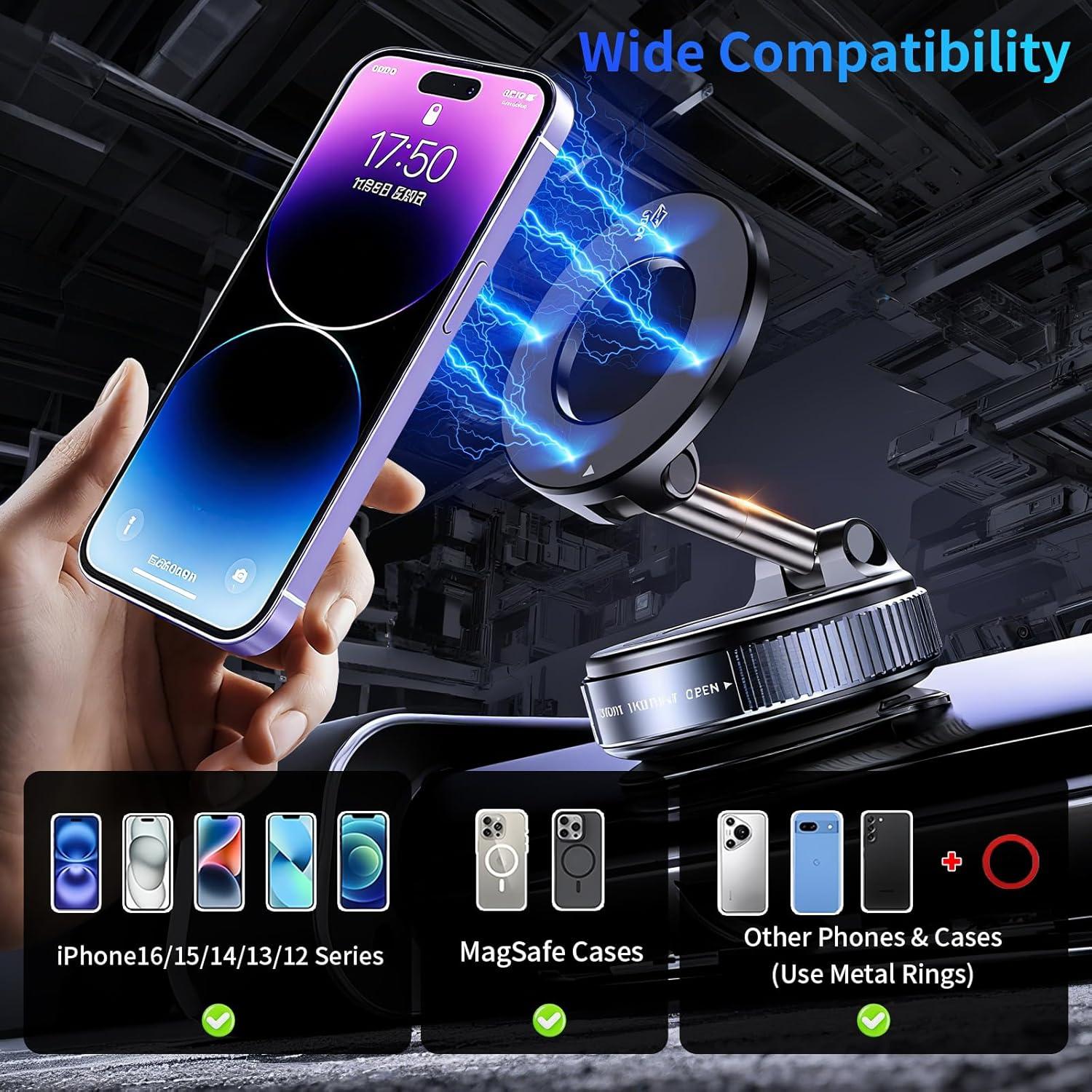 Soporte Magnético para Teléfono de Coche YAOKEEP 360° Ajustable