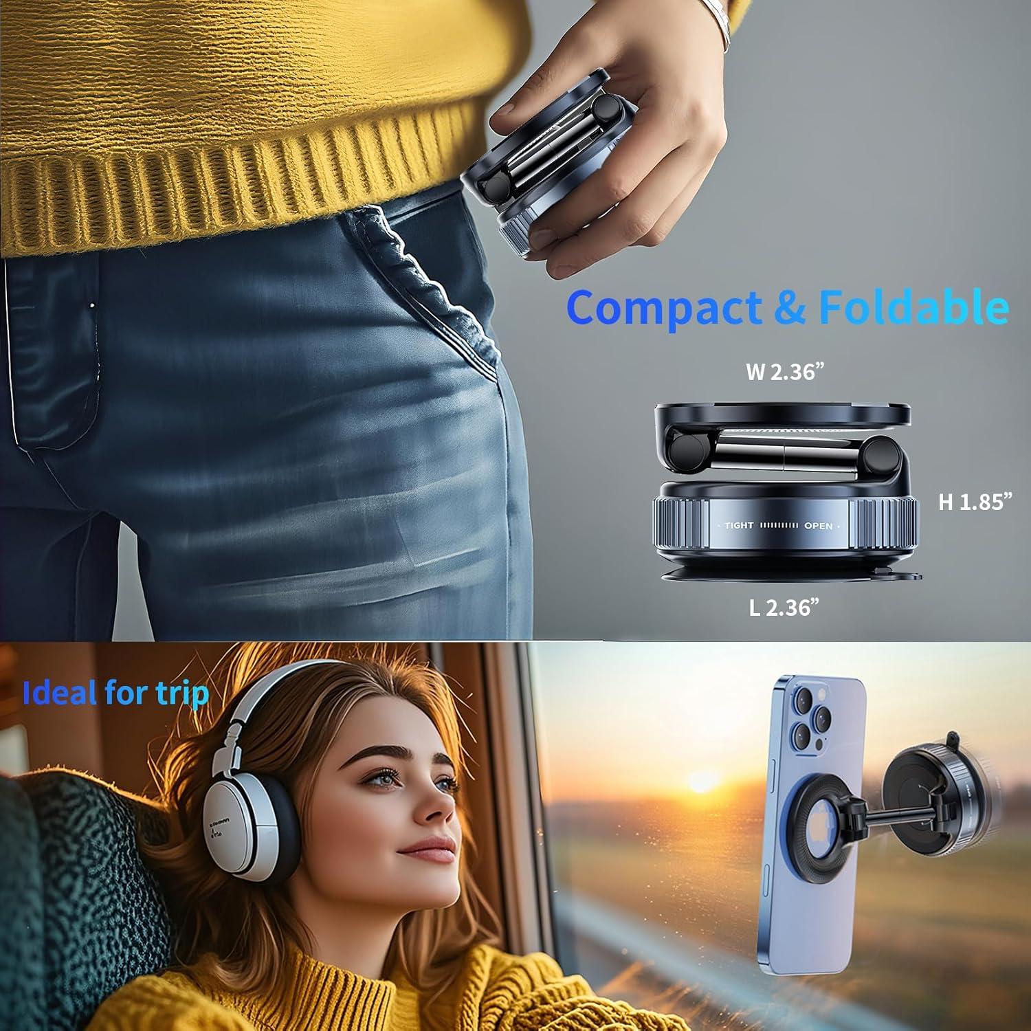 Soporte Magnético para Teléfono de Coche YAOKEEP 360° Ajustable