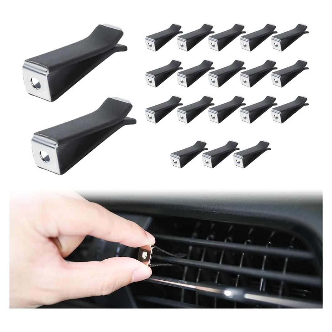 20 Clips de Ventilación AOCISKA para Automóvil - Cuadrados