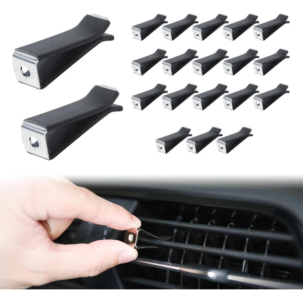 20 Clips de Ventilación AOCISKA para Automóvil - Cuadrados