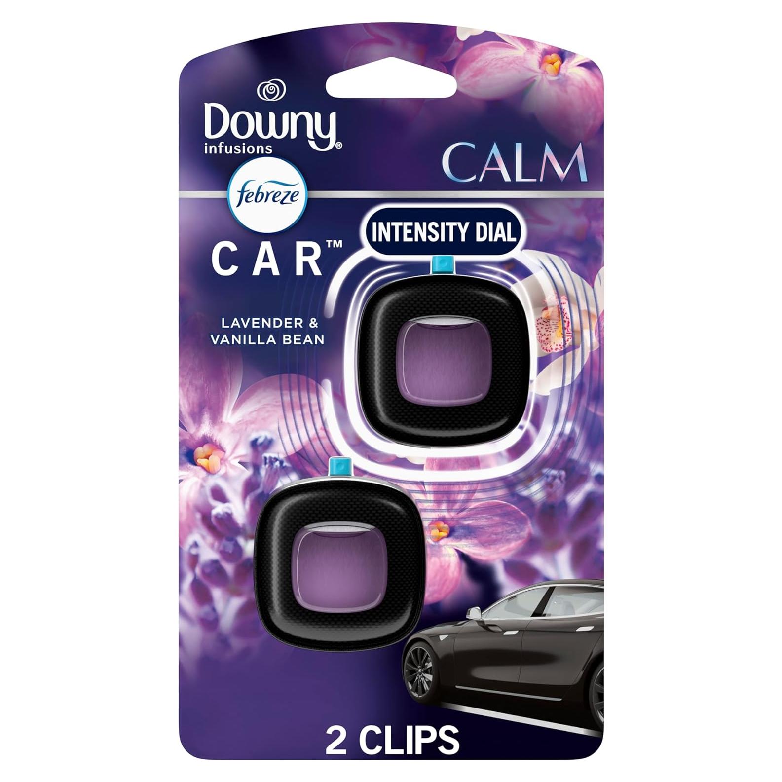 Clip de Ventilación Febreze para Auto Aroma Downy Calm 2 Unidades