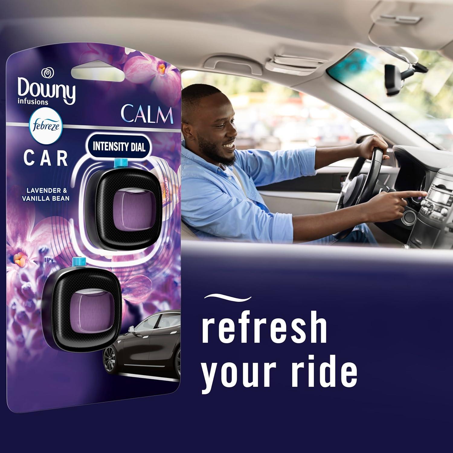 Clip de Ventilación Febreze para Auto Aroma Downy Calm 2 Unidades
