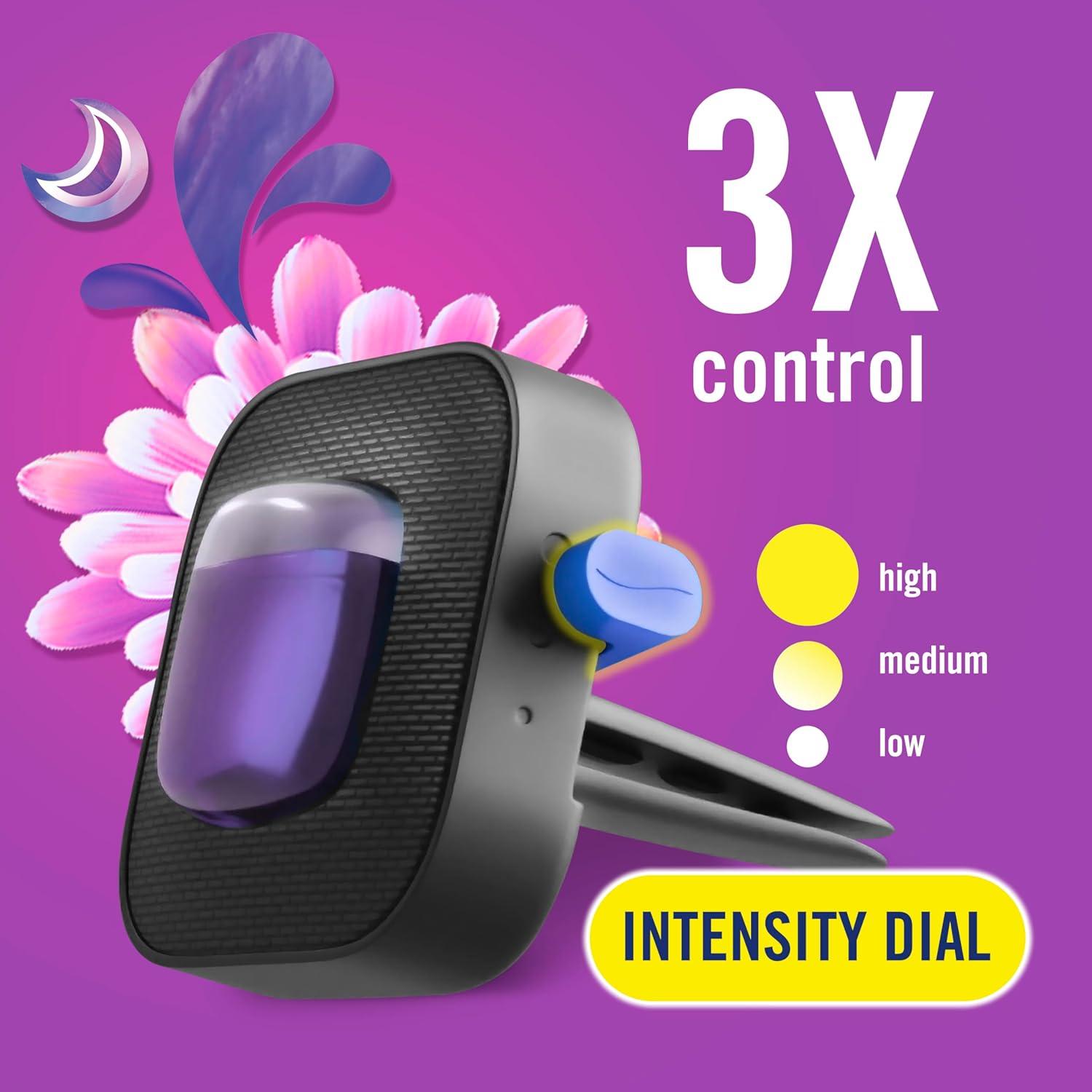 Febreze Clip de Aire Fresco para Auto Gain Brisa de Luna 3 Piezas