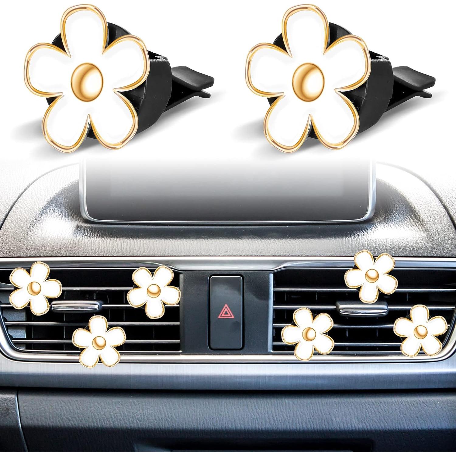 Clip de Flor para Ventilación de Aire Frienda - 6 Pcs Blanco