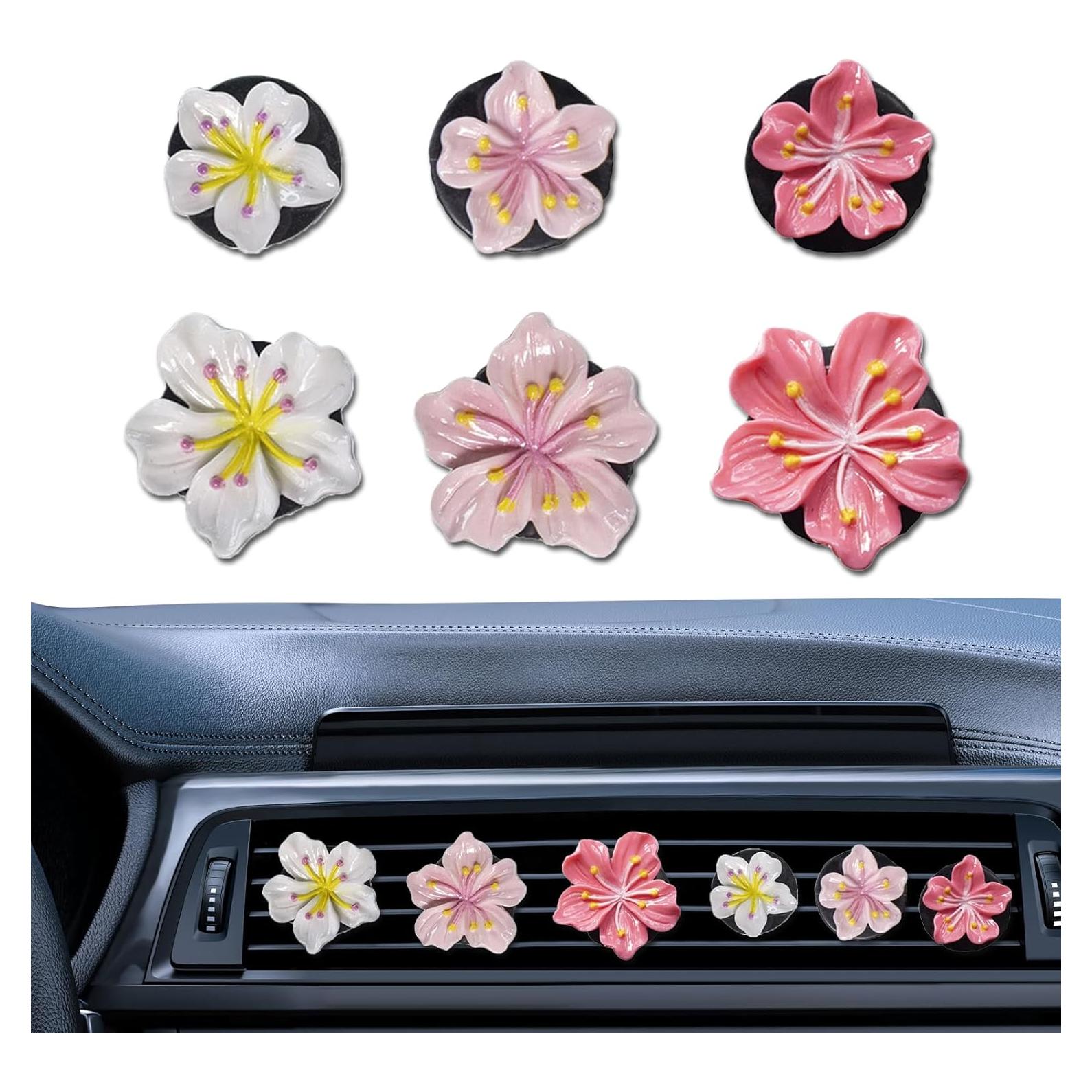 Clips de Ambientador para Aire de Coche NIIIYTYB - Set 6 Pcs Hibisco