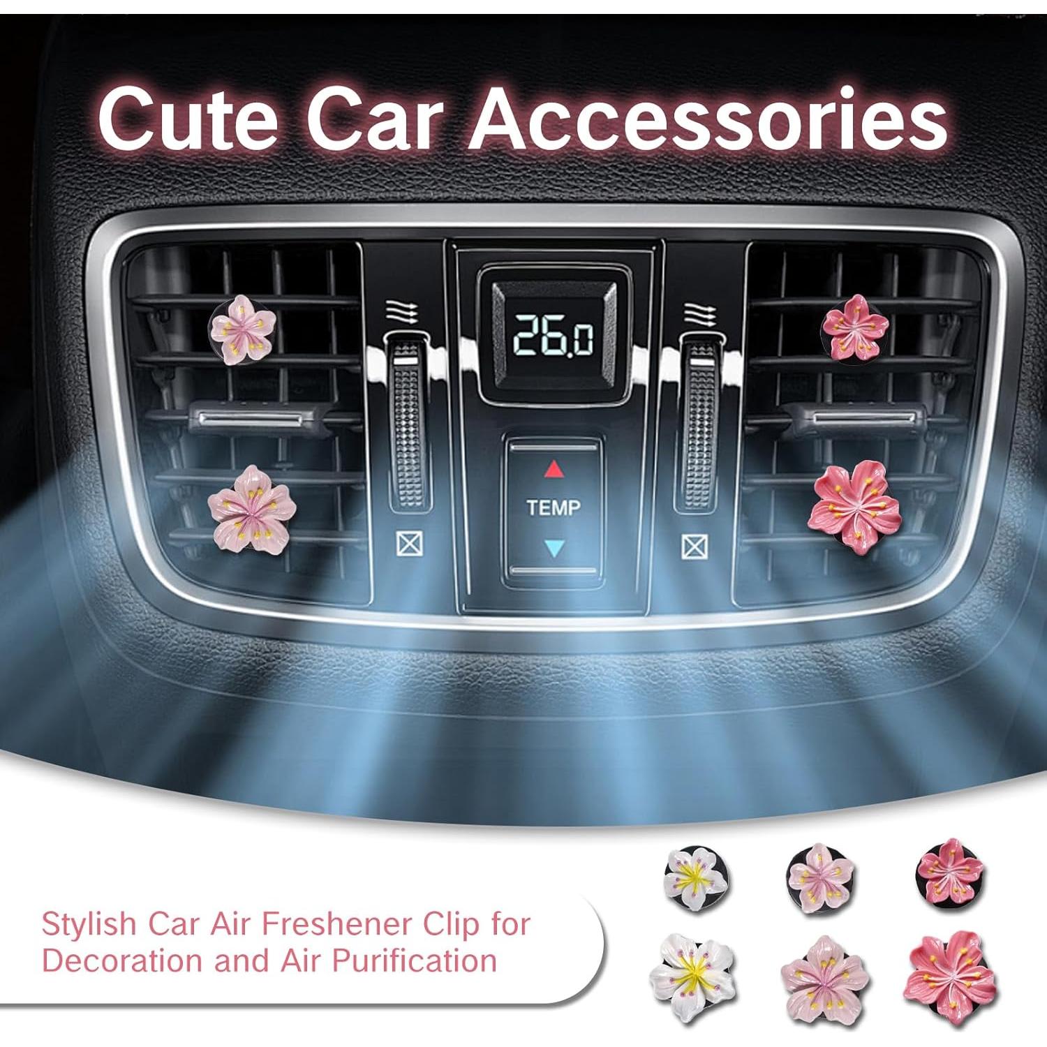 Clips de Ambientador para Aire de Coche NIIIYTYB - Set 6 Pcs Hibisco