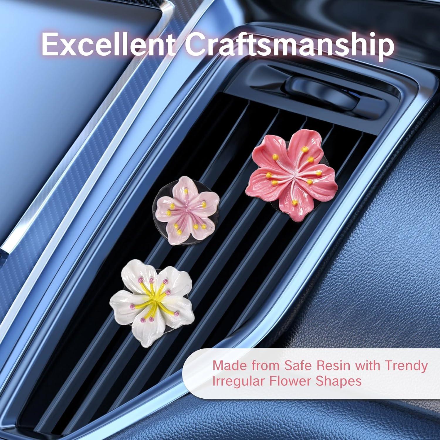 Clips de Ambientador para Aire de Coche NIIIYTYB - Set 6 Pcs Hibisco