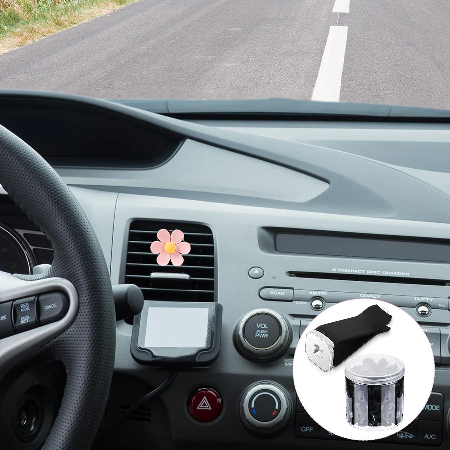 100 Clips de Metal para Ventilación de Auto Tallew 40x24mm