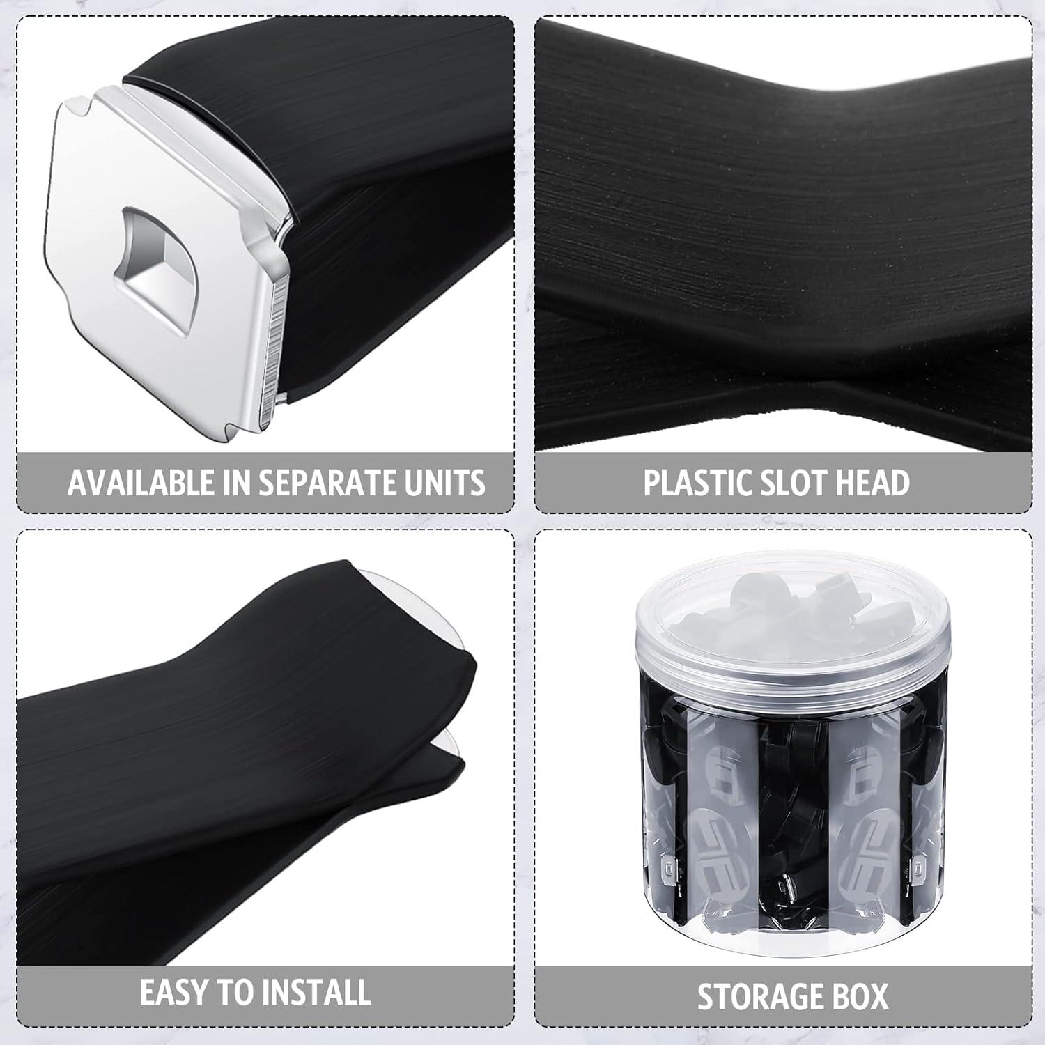 100 Clips de Metal para Ventilación de Auto Tallew 40x24mm