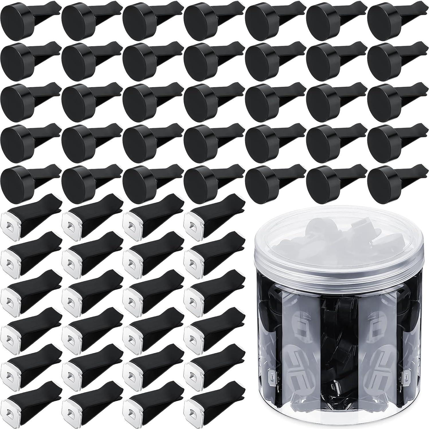 100 Clips de Metal para Ventilación de Auto Tallew 40x24mm