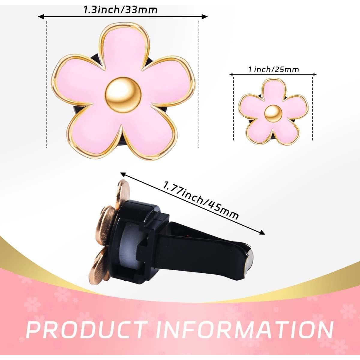 Clips de Ventilación OBTANIM 6 Piezas Flor Colorida para Auto