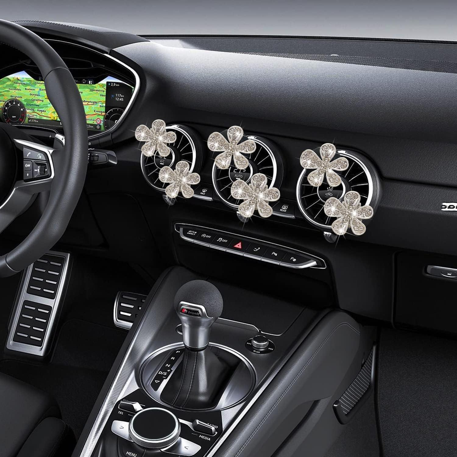 Clip de Ventilación para Coche Galyacht con Rhinestones Rosa