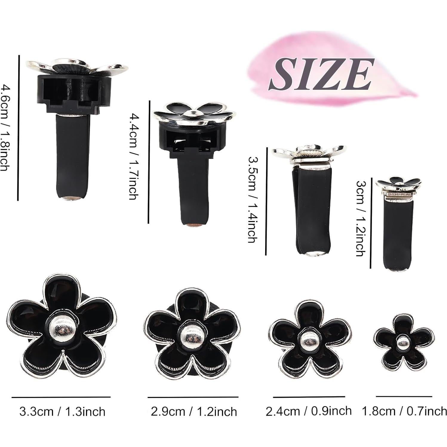 4 Clips de Ventilación de Flores ORIESSE para Auto - Aromatizantes