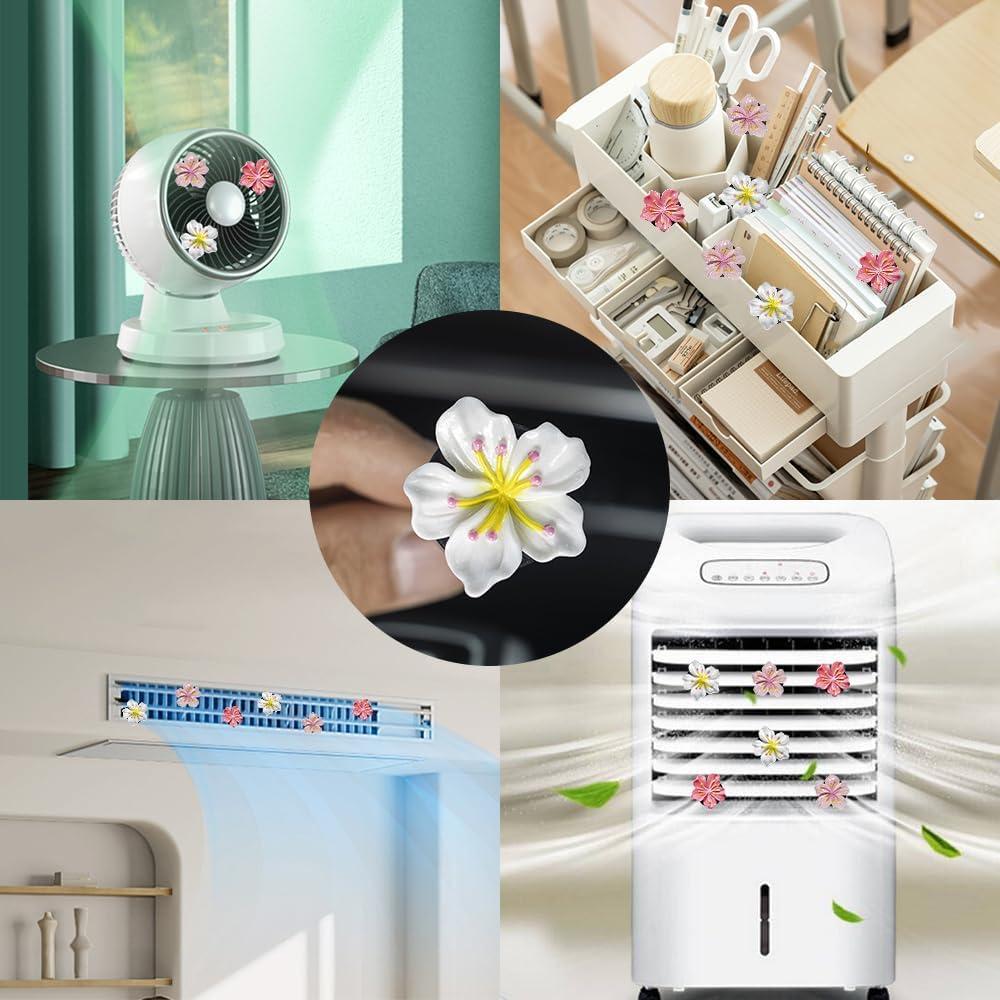 Clips Ambientadores para Auto UPCSKDA 6 PCS Flor Durazno