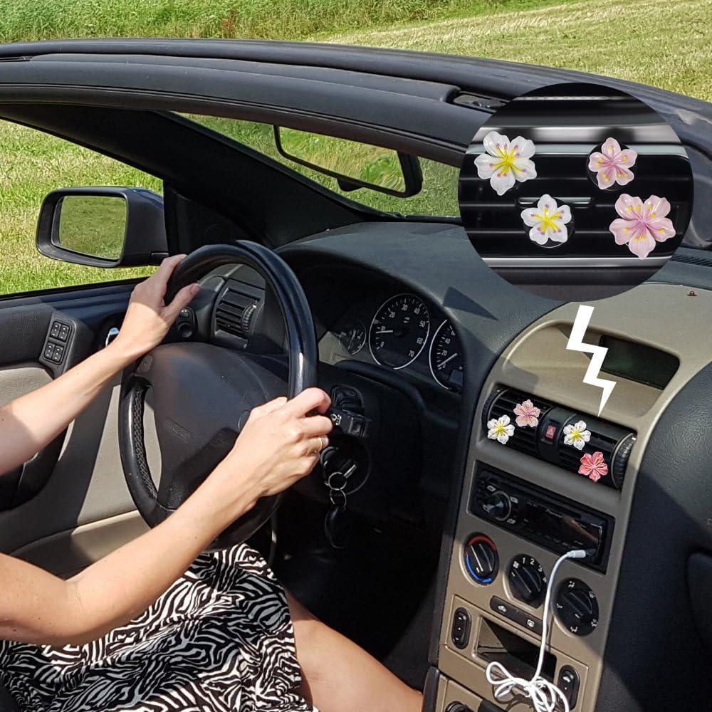 Clips Ambientadores para Auto UPCSKDA 6 PCS Flor Durazno