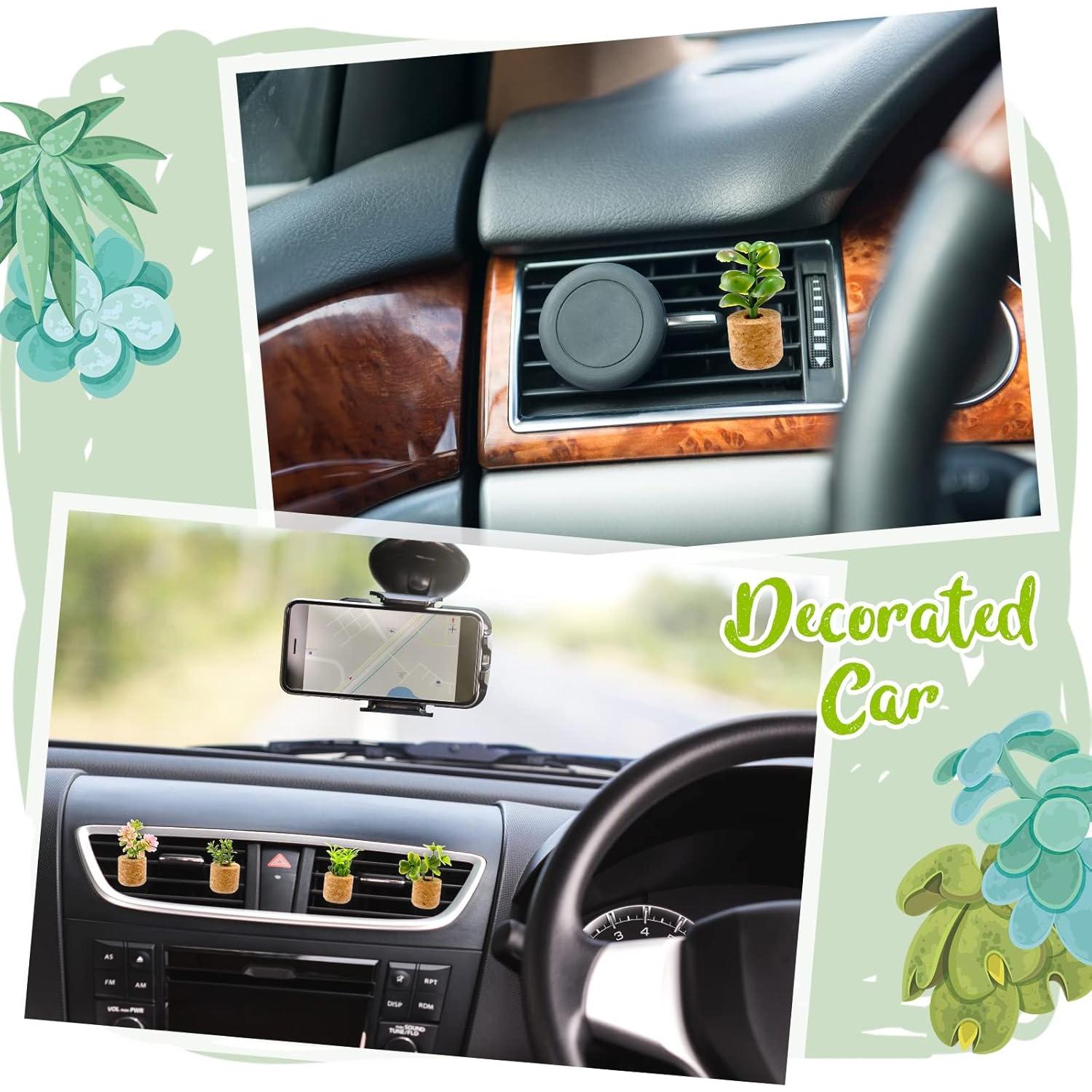 BBTO 6 Clips de Ventilación Suculentas para Auto Clásico