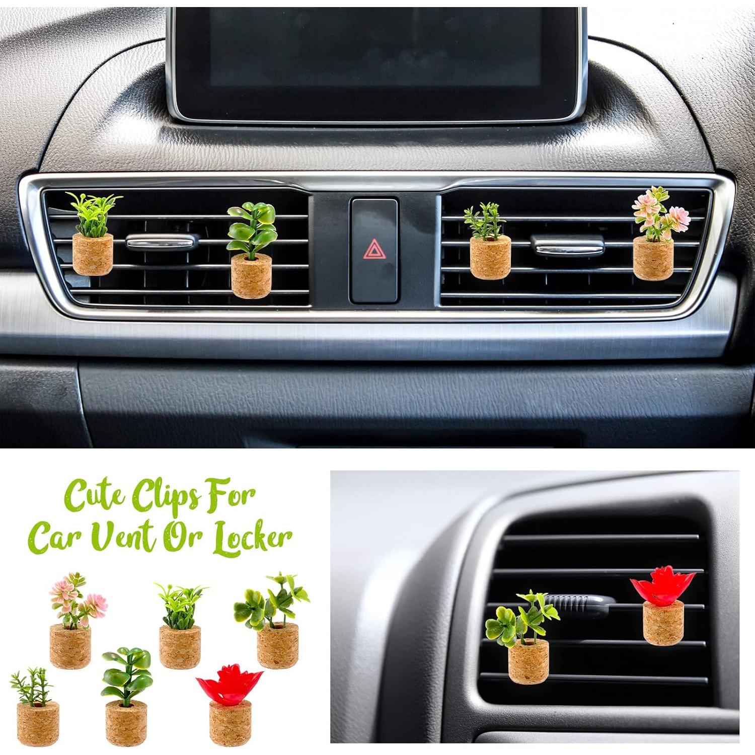 BBTO 6 Clips de Ventilación Suculentas para Auto Clásico