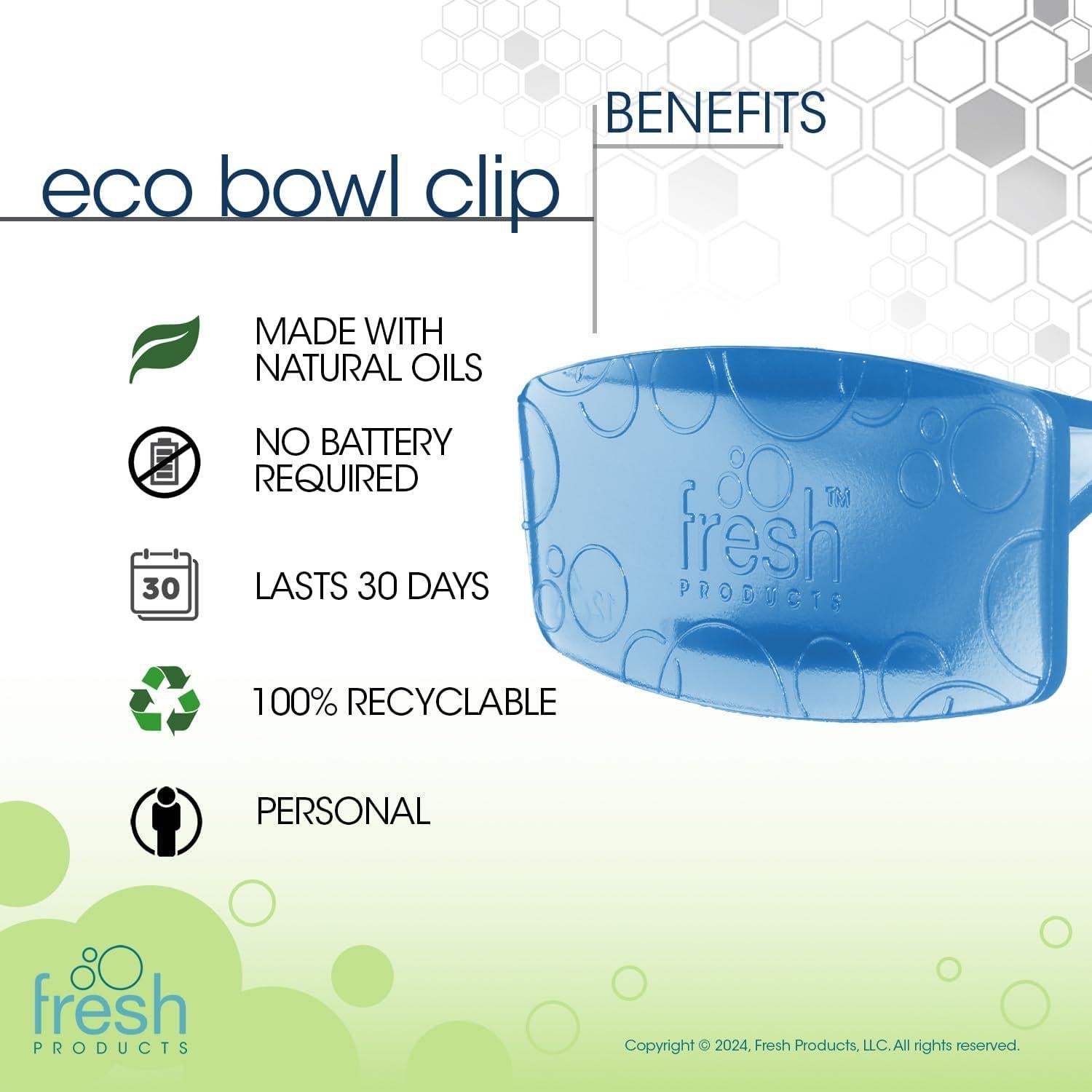 Clip Ambientador Eco Bowl Fresh Products Flor de Algodón 12 pk
