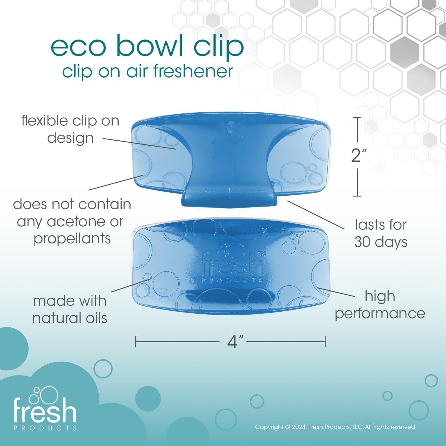 Clip Ambientador Eco Bowl Fresh Products Flor de Algodón 12 pk