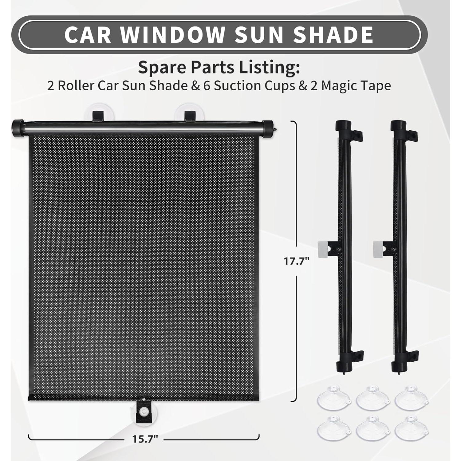 Cortinas de Ventana para Automóvil Sfee - Paquete de 2, UV y Calor