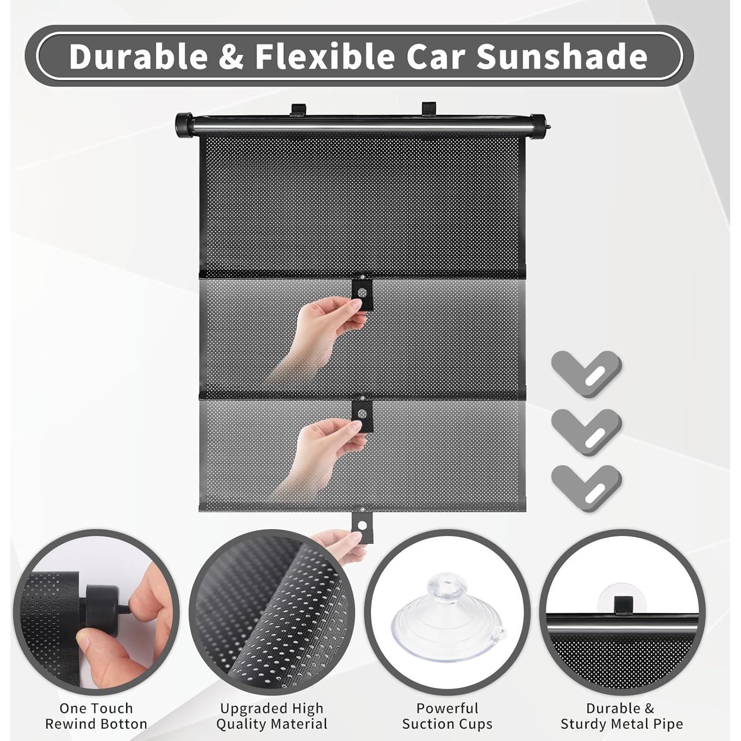 Cortinas de Ventana para Automóvil Sfee - Paquete de 2, UV y Calor