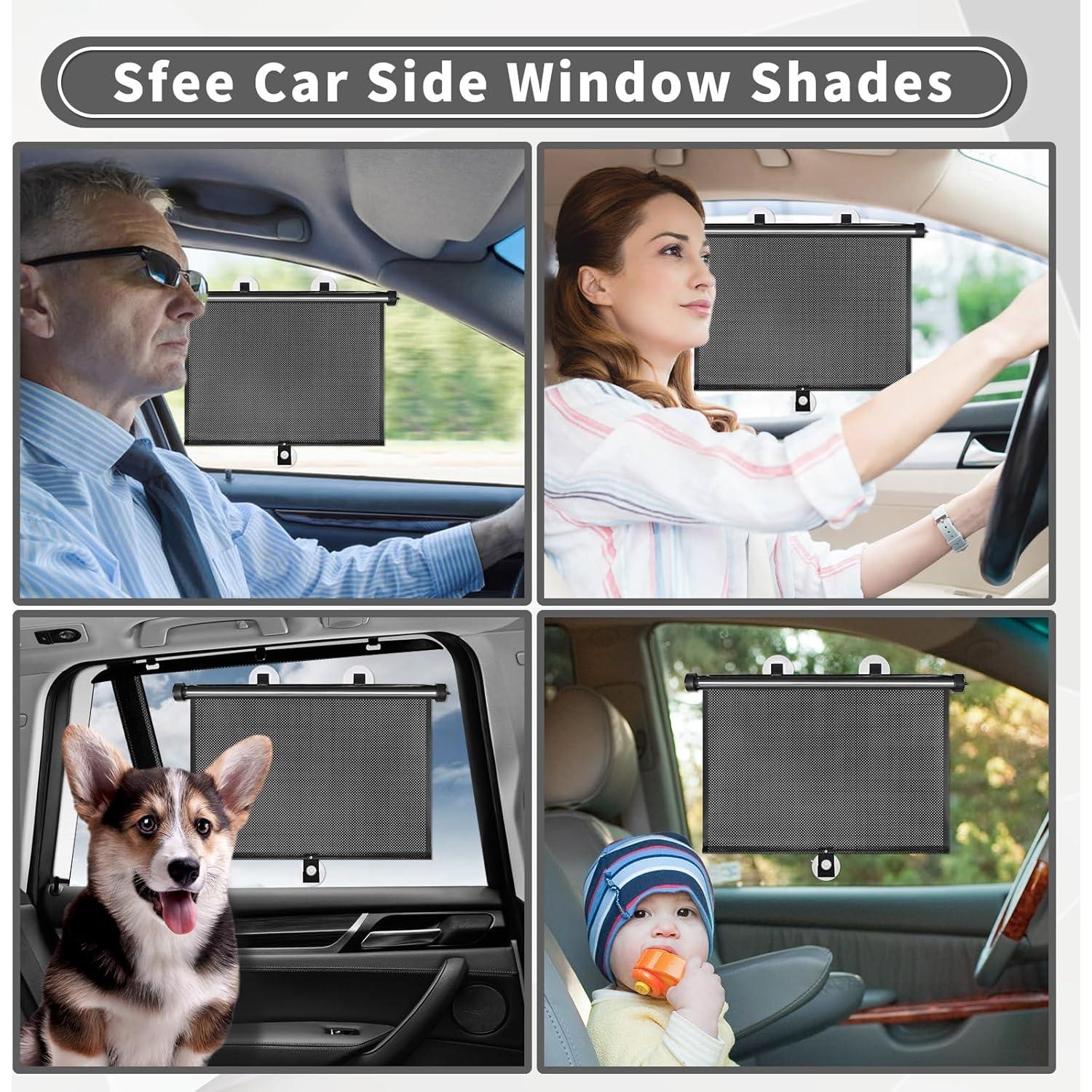 Cortinas de Ventana para Automóvil Sfee - Paquete de 2, UV y Calor