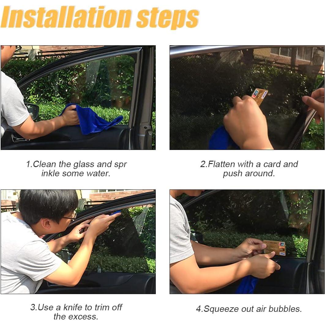 Protector Solar Lateral Auto Blilo 4 Pcs Reutilizable UV