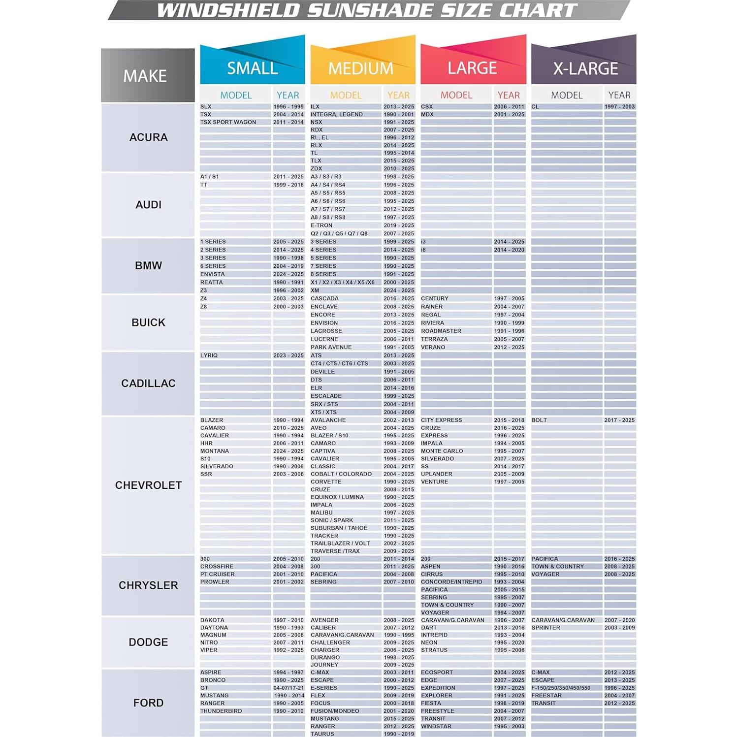 Magnelex Protector Solar Plegable para Parabrisas Mediano